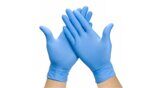 Перчатки  L,M,S(100шт/уп)  нитриловые  Household Gloves, текстур. на пальцах, р-M
