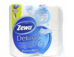 Бумага туалетная без аромата Zewa Deluxe (4шт)